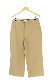 Vorschaubild 1 von Damen Stoffhose Beige Gr. 38 M Casual Klassisch Baumwolle