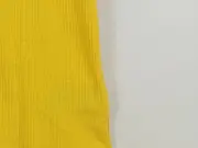Vorschaubild 3 von Damen T-Shirt Gelb Rippstrick Gr. XXL Basic Halbarm Baumwolle