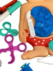Vorschaubild 3 von Arzt Spielset Knetset Doktor Spielzeug Farbenfroh Mehrfarbig