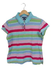 Vorschaubild 1 von Damen Poloshirt Gestreift Slim Fit Gr. XXL Mehrfarbig