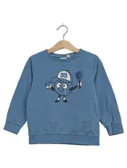 Vorschaubild 1 von Kinder Pullover Sweatshirt Gr. 98 Blau Tennis Motiv Jungen