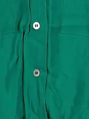 Vorschaubild 6 von Damen Hemdbluse Gr. 38/M Grün Casual Viskose Langarm