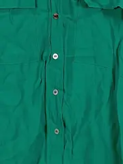 Vorschaubild 4 von Damen Hemdbluse Gr. 38/M Grün Casual Viskose Langarm