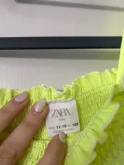 Vorschaubild 3 von Kinder Top Gr. 152 Gelb Neon Smocked Casual Trägertop