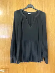 Vorschaubild 4 von Bluse Damen Langarm Strukturmuster Schwarz Gr. 36 S Neu mit Etikett