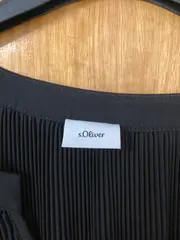 Vorschaubild 3 von Bluse Damen Langarm Strukturmuster Schwarz Gr. 36 S Neu mit Etikett