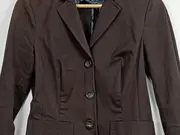 Vorschaubild 2 von Damen Blazer Sakko Gr. 34/XS Braun Business Elegant Baumwolle