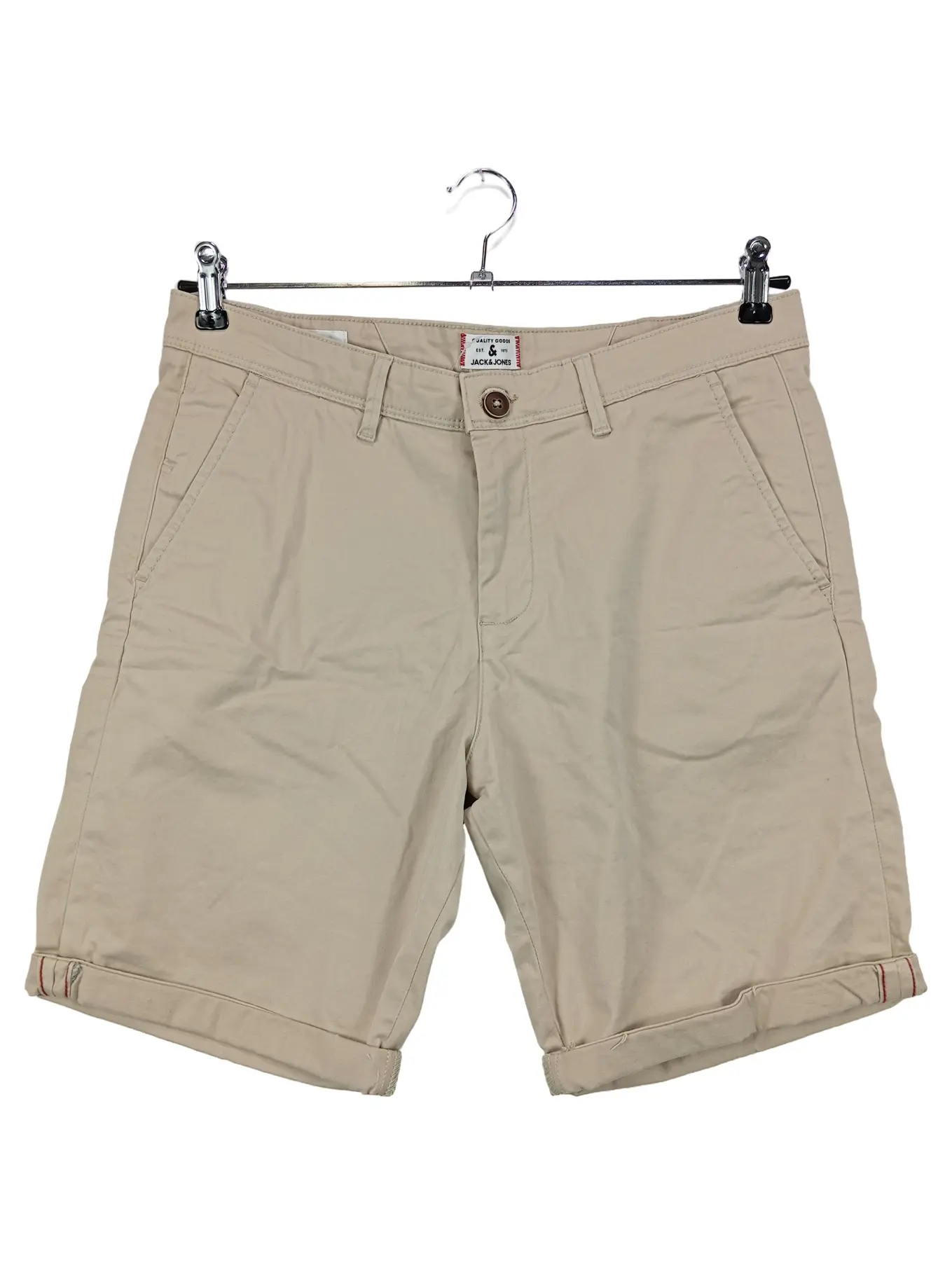 JACK & JONES Herren Shorts Beige Gr. M Casual Chino Bermuda Kurze Hose