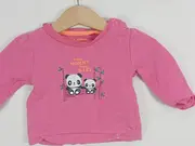 Vorschaubild 2 von Baby Body Mädchen Langarm Panda Motiv Pink Gr. 62