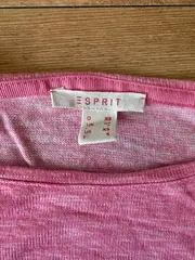 Vorschaubild 3 von Damen Langarmshirt Pink Weiß Gestreift Gr. 34/XS Casual