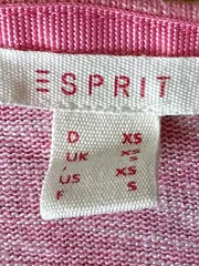 Vorschaubild 4 von Damen Langarmshirt Pink Weiß Gestreift Gr. 34/XS Casual