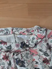 Vorschaubild 2 von EDC Damen Bluse Gr. 38/M Mehrfarbig Blumenmuster Feminin Kurzarm