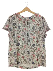 Vorschaubild 1 von EDC Damen Bluse Gr. 38/M Mehrfarbig Blumenmuster Feminin Kurzarm