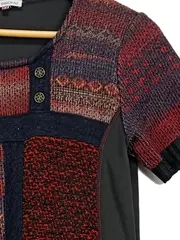 Vorschaubild 2 von Damen Freizeitkleid Gr. 36;S Mehrfarbig Strickmuster Baumwolle