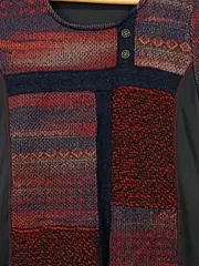 Vorschaubild 3 von Damen Freizeitkleid Gr. 36;S Mehrfarbig Strickmuster Baumwolle