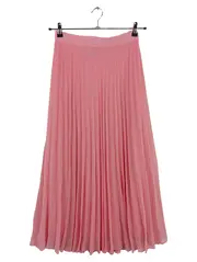 Vorschaubild 1 von Plisseerock Damen Gr. 40/M Rosa Maxirock Faltenrock Feminin