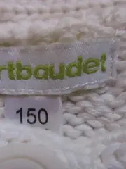 Vorschaubild 5 von Mädchen Strickweste Gr. 150/152 Beige Punkte Kurzarm