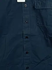 Vorschaubild 4 von Herren Freizeithemd Regular Fit Gr. L Blau Baumwolle