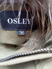 Vorschaubild 3 von Damen Felljacke Parka Gr. 36/S Grün Casual Urban