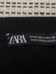 Vorschaubild 4 von Damen Strickkleid Gr. 38/M Schwarz Rippstrick Trägerkleid Casual