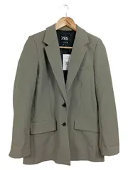 Vorschaubild 1 von Damen Blazer Gr. 34/XS Business Kariert Braun Elegant Langarm