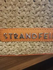 Vorschaubild 4 von Damen Umhängetasche Stroh Beige Orange Casual Sommer Tasche