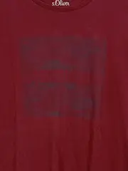 Vorschaubild 2 von Herren T-Shirt Gr. L Rot Logo Print Freizeit Baumwolle