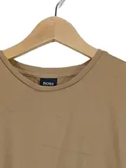 Vorschaubild 2 von Herren T-Shirt Basic Rundhals Beige Baumwolle Gr. M