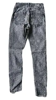 Vorschaubild 3 von Damen Skinny Jeans Grau W24/L28 Stretch Denim Fransen