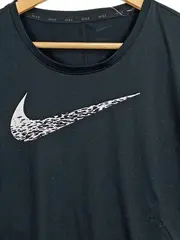 Vorschaubild 2 von Damen Sport Shirt Schwarz Gr. S Kurzarm Logo-Print