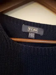 Vorschaubild 2 von TCM Damen Strickpullover Kurzarm Gr. 38/40 Blau Baumwollmix Casual