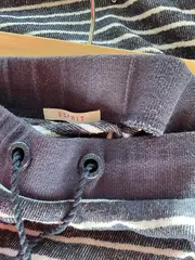 Vorschaubild 3 von Damen Minirock gestreift Gr. 36/S Blau Baumwolle Casual