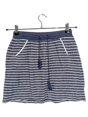 Vorschaubild 1 von Damen Minirock gestreift Gr. 36/S Blau Baumwolle Casual