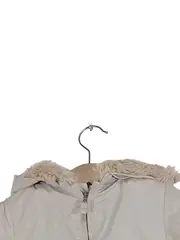 Vorschaubild 3 von Kinder Winterjacke Parka Mädchen Gr. 80 Beige Kapuze gefüttert Punkte