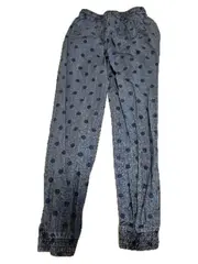 Vorschaubild 3 von Stoffhose Mädchen Gr. 134 Blau Punkte Jogger Baumwolle