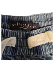 Vorschaubild 2 von Stoffhose Mädchen Gr. 134 Blau Punkte Jogger Baumwolle