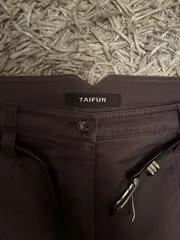 Vorschaubild 6 von TAIFUN Damen Stoffhose Gr. 38 Grau Chino mit Gürtel Klassisch