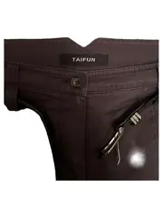 Vorschaubild 5 von TAIFUN Damen Stoffhose Gr. 38 Grau Chino mit Gürtel Klassisch