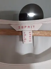 Vorschaubild 3 von Damen Bluse Langarm Gr. 42/XL Beige Elegant Viskose