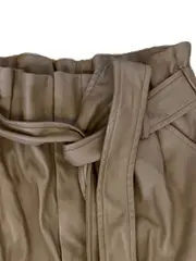 Vorschaubild 5 von Paperbag High Waist Shorts Damen Beige Gr. XS Polyurethan