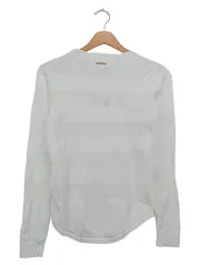 Vorschaubild 2 von Damen Pullover Gr. 34/XS Weiß Streifen Casual Elegant Langarm