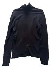 Vorschaubild 2 von Damen Rollkragenpullover Schwarz Gr. 38/M Viskose Basic