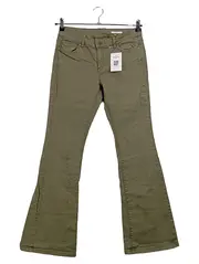 Vorschaubild 1 von edc FLARE Jeans Regular Fit Damen Oliv Baumwolle Gr. W29/38/M