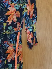 Vorschaubild 3 von Kinder Sommerkleid Gr. 170 Mehrfarbig Blumenmuster Bohemian