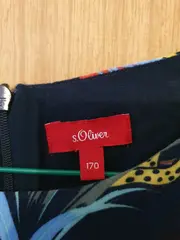 Vorschaubild 5 von Kinder Sommerkleid Gr. 170 Mehrfarbig Blumenmuster Bohemian