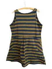 Vorschaubild 2 von Freizeitkleid Damen gestreift Baumwolle Midikleid Gr. 40 L