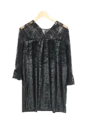Vorschaubild 2 von Damen Spitzenkleid Gr. 38/M Schwarz Elegant Abendkleid Partykleid