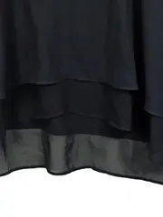Vorschaubild 3 von Damen Bluse Schwarz XL Modern Asymmetrischer Schnitt Langarm
