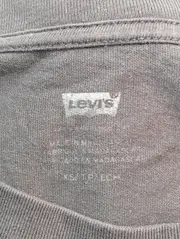 Vorschaubild 3 von LEVIS Damen T-Shirt Grau Gr. 34/XS Casual Logo-Print Glitzer