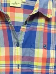 Vorschaubild 8 von Hemdbluse Damen Kariert Mehrfarbig Gr. 42 XL Langarm Baumwolle